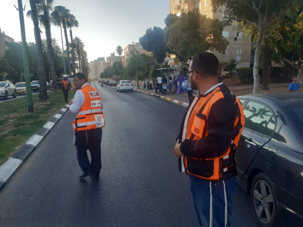 זירת התאונה באשקלון