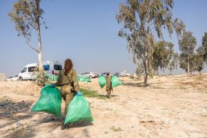 תמונות ממבצע הניקיון בהשתתפות חיילי מערך ״מגל״ אשר התקיים בשבוע שעבר באזור יער בארי