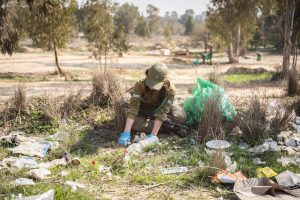 תמונות ממבצע הניקיון בהשתתפות חיילי מערך ״מגל״ אשר התקיים בשבוע שעבר באזור יער בארי