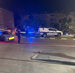 ירי פלילי באשקלון צילום: דוברות המשטרה