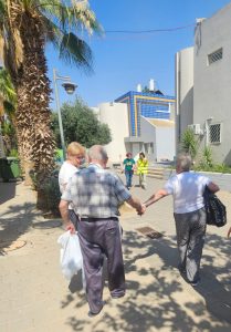 מפונות ומפונים בקמפוס מאס של הג'ואיש נשיונל פאנד ארה"ב בבאר-שבע. צילום: ג'ואיש נשיונל פאנד ארה"ב.