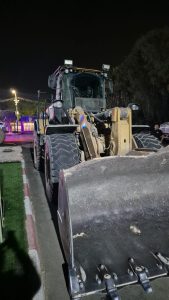 סיכול ניסיון סחיטה וגניבת ציוד כבד מקבלנים בעוטף עזה.צילום: דוברות המשטרה