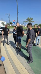 תיעוד מזמן המעצר צילום: דוברות המשטרה
