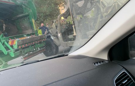 לזה לא ציפו בתרגיל הצבאי בברנע: צפו ב📸 ת.ד. באשקלון בין משאית פינוי זבל להאמר צבאי