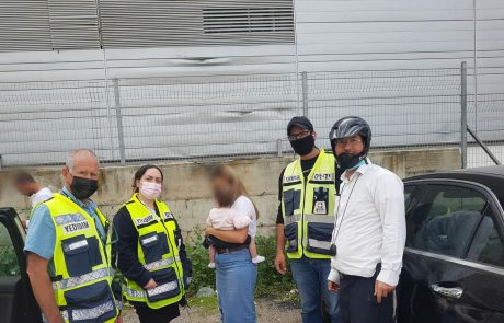 תינוק שננעל לעיני אימו חולץ על ידי ידידים; עובר אורח שהתרשם מהמקצועיות של המתנדבים החליט להתנדב בעצמו לארגון