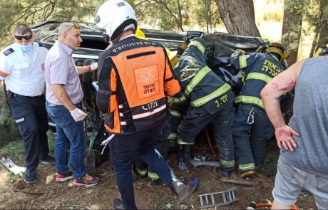 פצועה בינוני ופצוע קל עד בינוני בתאונה בצומת זיקים