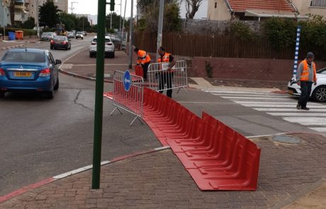 אמיתי לגמרי – עיריית אשקלון הציבה מחסומים נגד הגשם