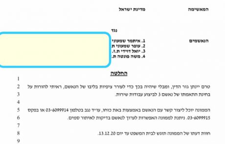 עינוי דין? יותר משנה – שוב דחייה בגזר הדין של שמעוני לאחר פס"ד המדובר של מרגולין יחידי, דוידי צפוי לעבודות שירות